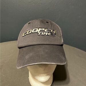 Cooper Tires Mens Hat Blue Gray Strap Back Adjustable Size OS ( Read )